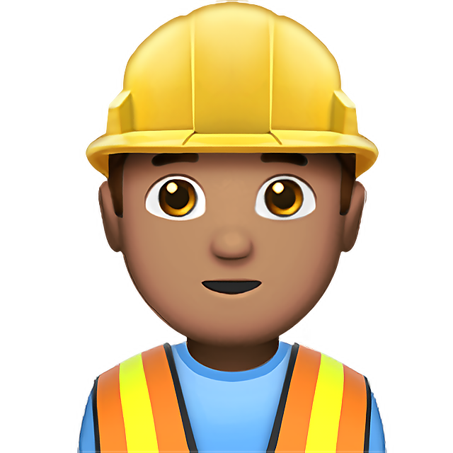 Man Construction Worker: Medium Skin Tone