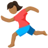 Person Running: Medium Skin Tone Emoji 🏃🏽 image - Facebook Messenger (2016) style