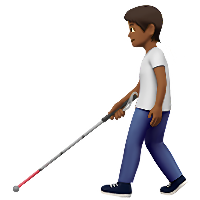 Person With White Cane: Medium-Dark Skin Tone