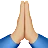 Folded Hands: Medium-Light Skin Tone