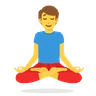 Man In Lotus Position Emoji 🧘‍♂️ image - Skype style