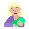 Breast-Feeding: Medium-Light Skin Tone Emoji 🤱🏼 image - Microsoft Classic 2D style