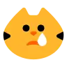Crying Cat Emoji 😿 image - Tossface style