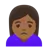 Woman Frowning: Medium-Dark Skin Tone