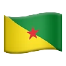 Flag: French Guiana Emoji 🇬🇫 image - Apple style