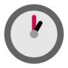 Reloj cara uno Oclock Emoji 🕐 image - Microsoft Classic 2D style
