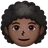 Person: Dark Skin Tone, Curly Hair
