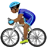 Man Biking: Medium-Dark Skin Tone Emoji 🚴🏾‍♂️ image - Apple style