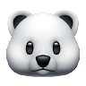 Polar Bear Emoji 🐻‍❄️ image - Apple style