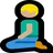 Person Kneeling: Medium-Light Skin Tone