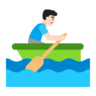 Man Rowing Boat: Light Skin Tone Emoji 🚣🏻‍♂️ image - Microsoft Classic 2D style