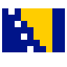Flag: Bosnia & Herzegovina Emoji 🇧🇦 image - SerenityOS style