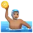 Person Playing Water Polo: Medium Skin Tone