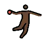 Person Playing Handball: Dark Skin Tone Emoji 🤾🏿 image - OpenMoji style