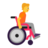 Person In Manual Wheelchair Facing Right
