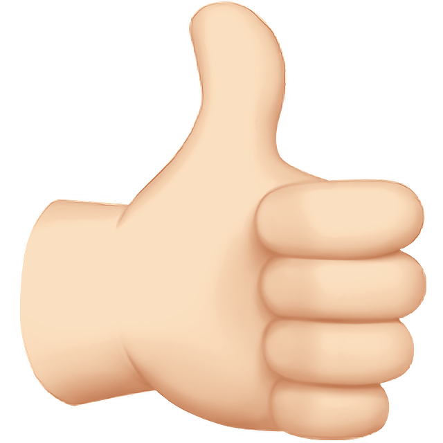 Thumbs Up: Light Skin Tone