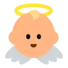 Baby Angel: Medium-Light Skin Tone Emoji 👼🏼 image - Tossface style