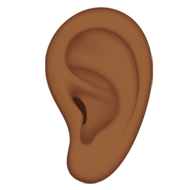 Ear: Medium-Dark Skin Tone