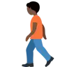 Person Walking: Dark Skin Tone Emoji 🚶🏿 image - Twitter / X (Twemoji) style