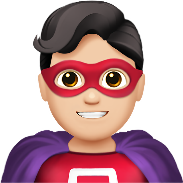 Man Superhero: Light Skin Tone