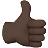 Thumbs Up: Dark Skin Tone