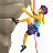 Woman Climbing