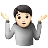Person Shrugging: Light Skin Tone