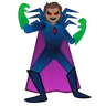 Supervillain: Medium Skin Tone Emoji 🦹🏽 image - Google Noto Color style