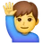 Man Raising Hand