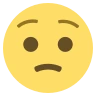 Endişeli Yüz Emoji 😟 image - EmojiTwo style