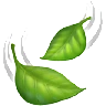 Leaf Fluttering In Wind Emoji 🍃 image - Apple style