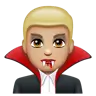 Man Vampire: Medium-Light Skin Tone Emoji 🧛🏼‍♂️ image - WhatsApp style