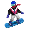 Snowboarder: Medium Skin Tone Emoji 🏂🏽 image - Huawei Harmony OS style