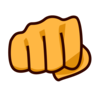 Signe du coup de poing Emoji 👊 image - Emojidex style