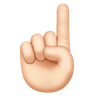 Index Pointing Up: Light Skin Tone Emoji ☝🏻 image - Huawei Harmony OS style