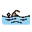 Person Swimming: Medium Skin Tone