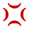 Anger Symbol Emoji 💢 image - SoftBank style