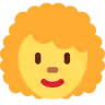 Woman: Curly Hair Emoji 👩‍🦱 image - Twitter / X (Twemoji) style