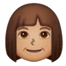 Woman: Medium Skin Tone Emoji 👩🏽 image - Samsung style
