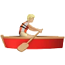 Person Rowing Boat: Medium-Light Skin Tone Emoji 🚣🏼 image - Apple style