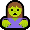 Woman Zombie Emoji 🧟‍♀️ image - Microsoft Windows 10 Segoe UI Emoji style