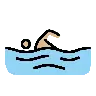 Person Swimming: Medium-Light Skin Tone Emoji 🏊🏼 image - OpenMoji style