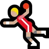 Person Playing Handball: Medium-Light Skin Tone Emoji 🤾🏼 image - Microsoft Windows 10 Segoe UI Emoji style