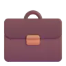 Briefcase Emoji 💼 image - Microsoft 3D Fluent style