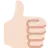 Thumbs Up: Light Skin Tone