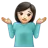 Woman Shrugging: Light Skin Tone