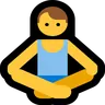 Man In Lotus Position Emoji 🧘‍♂️ image - Microsoft Windows 10 Segoe UI Emoji style