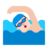Man Swimming: Light Skin Tone