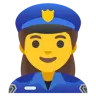 Woman Police Officer Emoji 👮‍♀️ image - Google Noto Color style
