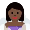 Woman In Steamy Room: Dark Skin Tone Emoji 🧖🏿‍♀️ image - Twitter / X (Twemoji) style